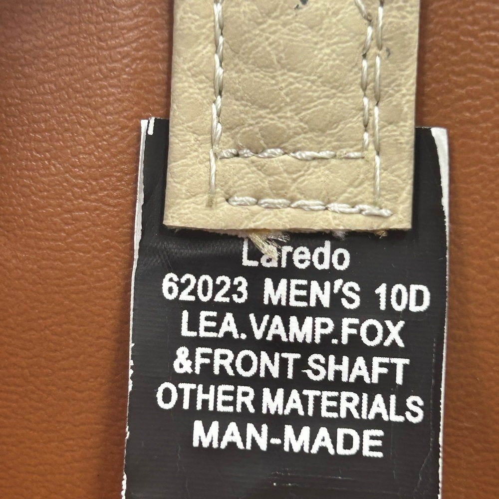 Laredo men 10 Knoxville buckaroo cowboy boots - Picture 10 of 10